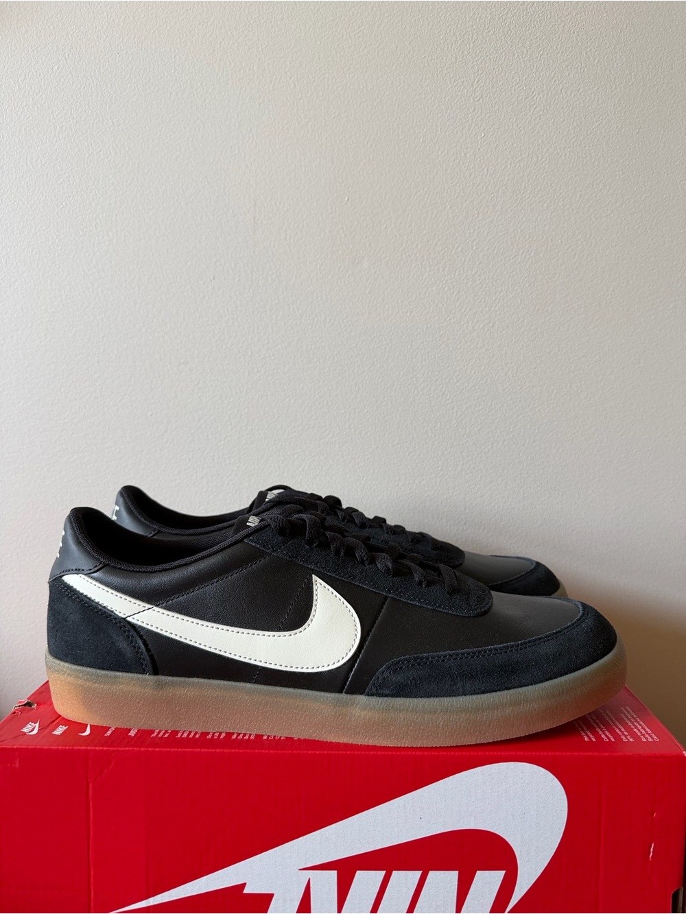 Nike Killshot 2 Leather Black Sail Yellow 432997-070 Men’s Size 14